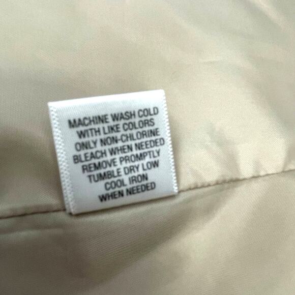 Studio Works Petite Lined Khaki Tan Zip Up Light Coat Jacket Women's Size PL - Picture 6 of 11